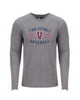 Fort Walton Beach HS Baseball Curve - Tri-Blend Long Sleeve