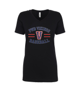 Fort Walton Beach HS Baseball Curve - Womens Vneck
