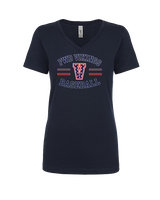 Fort Walton Beach HS Baseball Curve - Womens Vneck