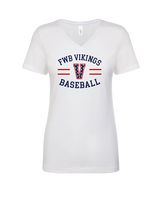 Fort Walton Beach HS Baseball Curve - Womens Vneck