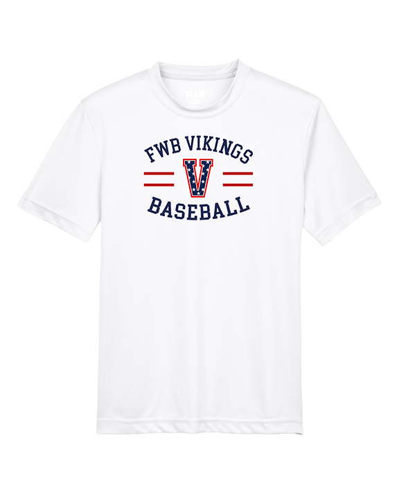 Fort Walton Beach HS Baseball Curve - Youth Performance Shirt