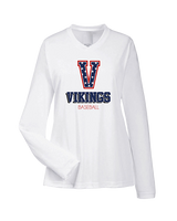 Fort Walton Beach HS Baseball Shadow - Womens Performance Longsleeve