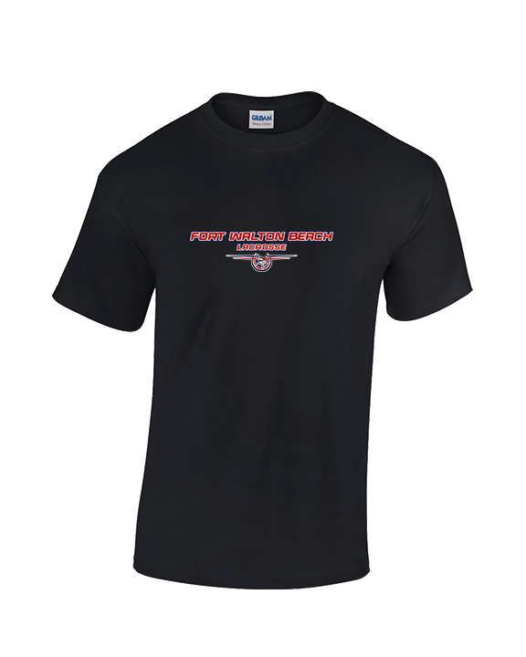 Fort Walton Beach HS Lacrosse Design - Cotton T-Shirt