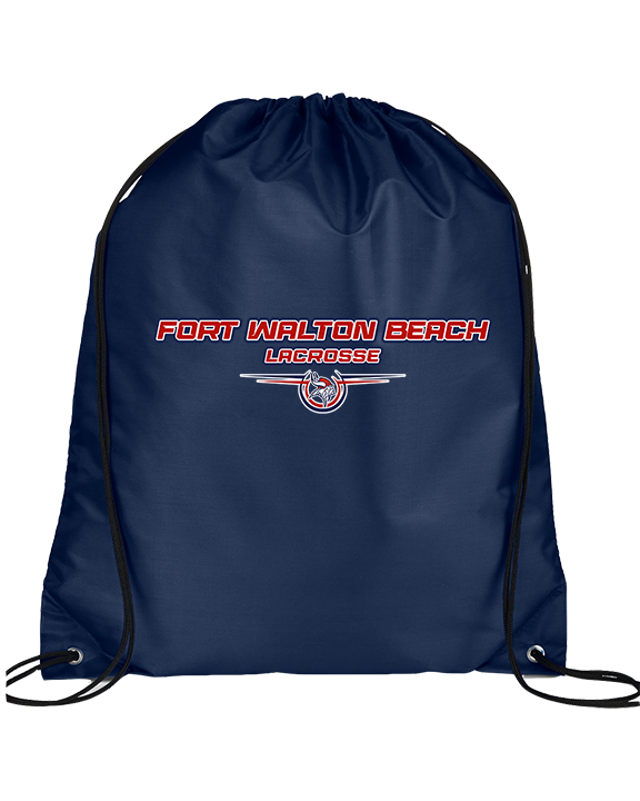 Fort Walton Beach HS Lacrosse Design - Drawstring Bag