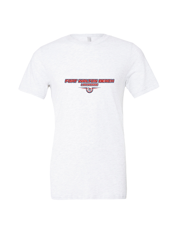 Fort Walton Beach HS Lacrosse Design - Tri - Blend Shirt