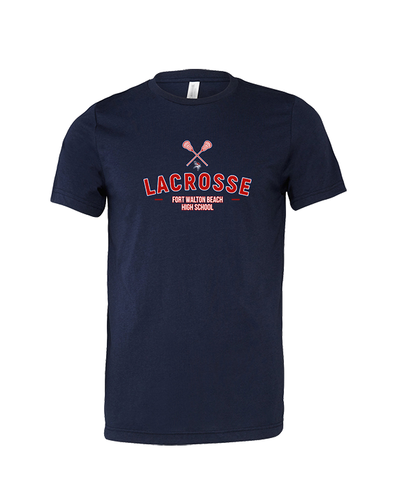 Fort Walton Beach HS Lacrosse Short - Tri - Blend Shirt