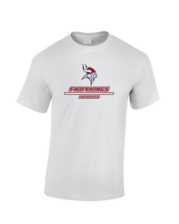 Fort Walton Beach HS Lacrosse Split - Cotton T-Shirt