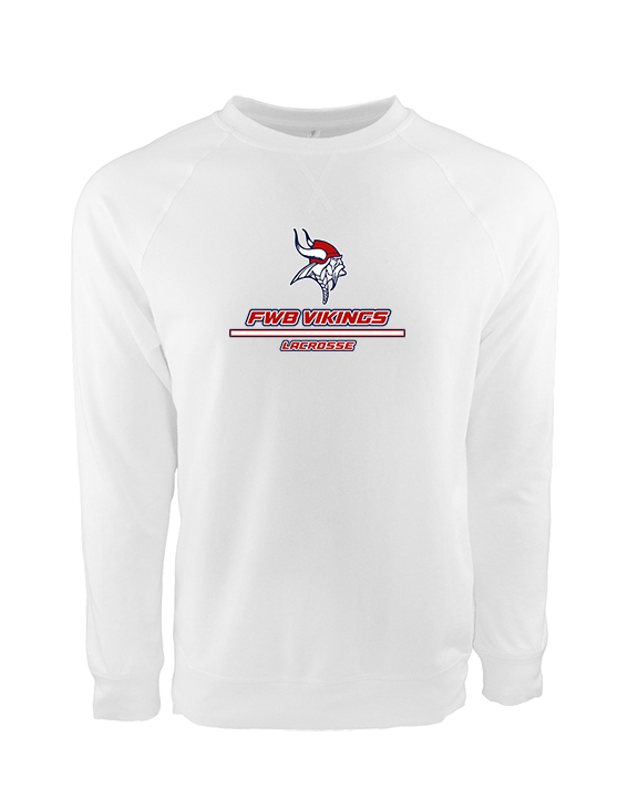 Fort Walton Beach HS Lacrosse Split - Crewneck Sweatshirt