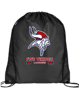 Fort Walton Beach HS Lacrosse Stacked - Drawstring Bag