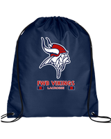Fort Walton Beach HS Lacrosse Stacked - Drawstring Bag