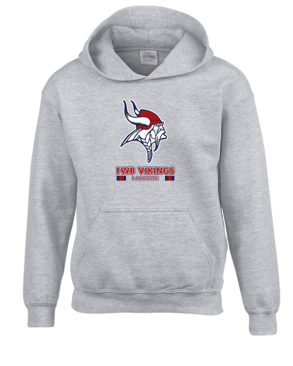 Fort Walton Beach HS Lacrosse Stacked - Youth Hoodie