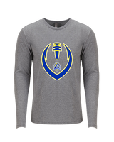 Fountain Valley HS Flag Football Full Football - Tri-Blend Long Sleeve