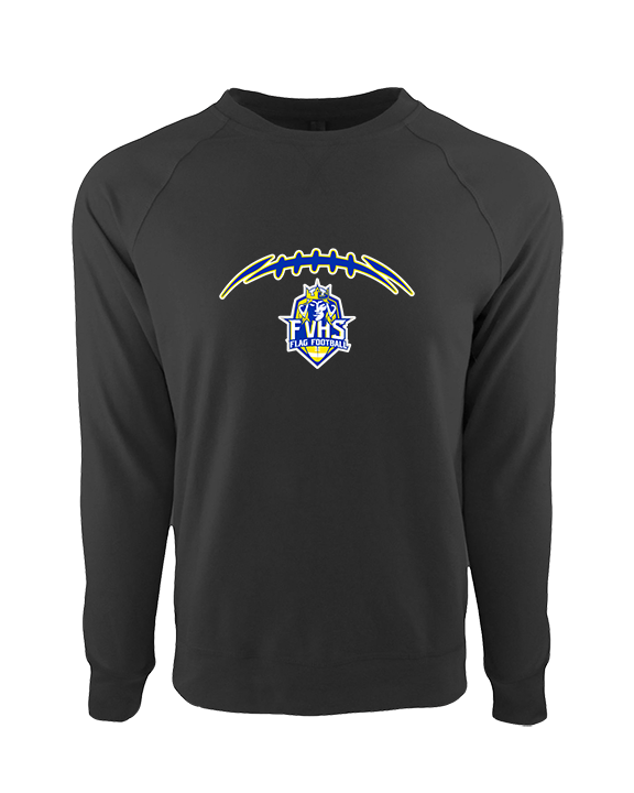 Fountain Valley HS Flag Football Laces - Crewneck Sweatshirt