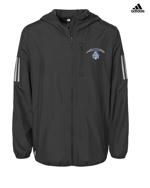 Fountain Valley HS Flag Football Laces - Mens Adidas Full Zip Jacket
