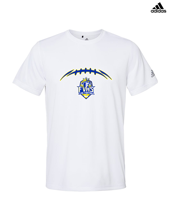 Fountain Valley HS Flag Football Laces - Mens Adidas Performance Shirt