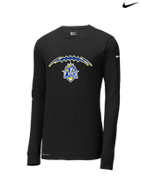 Fountain Valley HS Flag Football Laces - Mens Nike Longsleeve