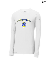 Fountain Valley HS Flag Football Laces - Mens Nike Longsleeve