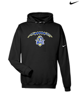 Fountain Valley HS Flag Football Laces - Nike Club Fleece Hoodie