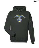 Fountain Valley HS Flag Football Laces - Nike Club Fleece Hoodie