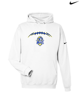 Fountain Valley HS Flag Football Laces - Nike Club Fleece Hoodie