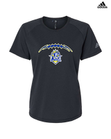 Fountain Valley HS Flag Football Laces - Womens Adidas Performance Shirt