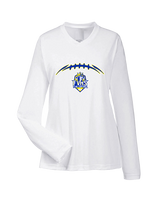Fountain Valley HS Flag Football Laces - Womens Performance Longsleeve