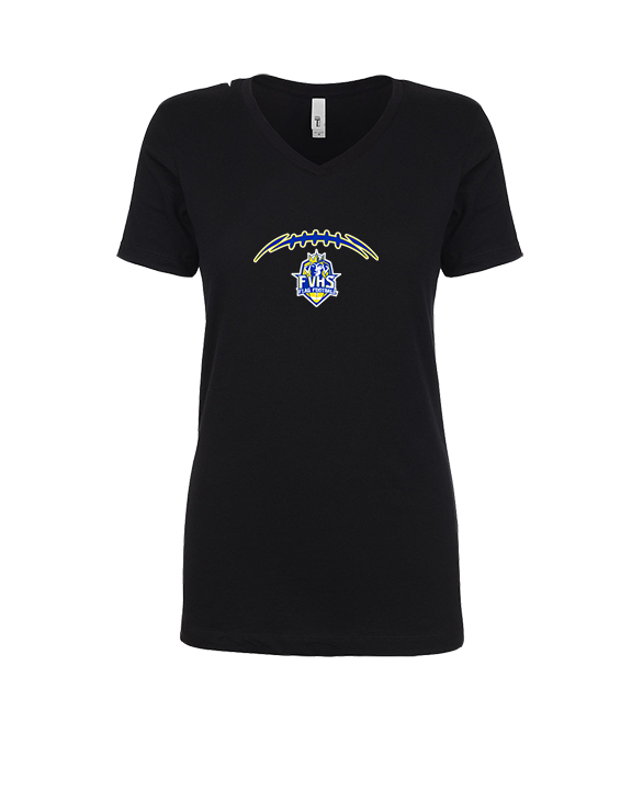 Fountain Valley HS Flag Football Laces - Womens Vneck