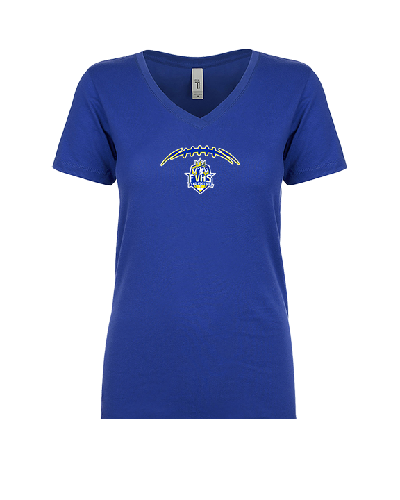 Fountain Valley HS Flag Football Laces - Womens Vneck