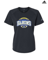 Fountain Valley HS Flag Football Toss - Womens Adidas Performance Shirt