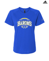 Fountain Valley HS Flag Football Toss - Womens Adidas Performance Shirt