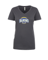 Fountain Valley HS Flag Football Toss - Womens Vneck