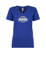 Fountain Valley HS Flag Football Toss - Womens Vneck