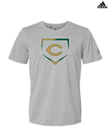 Frank W. Cox HS Baseball Plate - Mens Adidas Performance Shirt