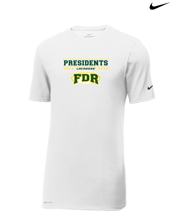 Franklin D Roosevelt HS Boys Lacrosse Border - Nike Cotton Poly Dri-Fit