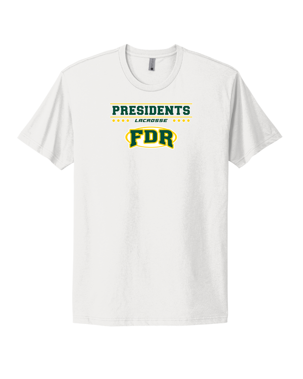 Franklin D Roosevelt HS Boys Lacrosse Border - Select Cotton T-Shirt