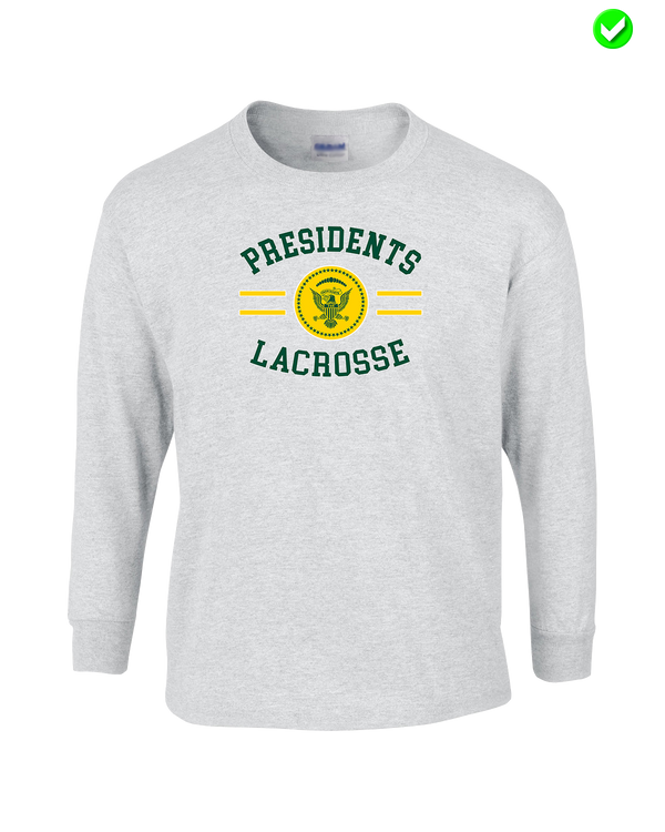 Franklin D Roosevelt HS Boys Lacrosse Curve - Mens Basic Cotton Long Sleeve
