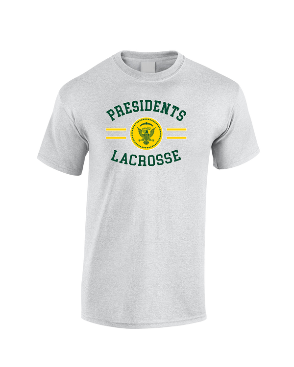 Franklin D Roosevelt HS Boys Lacrosse Curve - Cotton T-Shirt