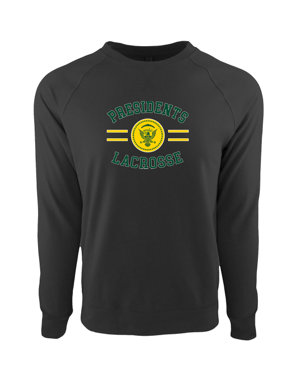 Franklin D Roosevelt HS Boys Lacrosse Curve - Crewneck Sweatshirt