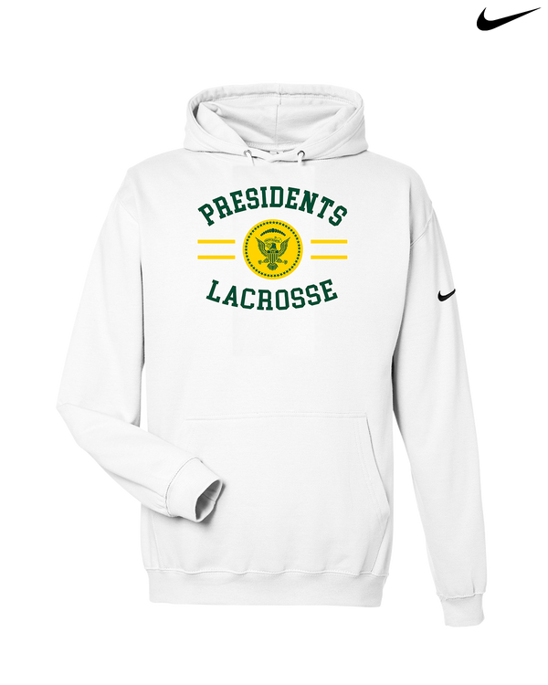 Franklin D Roosevelt HS Boys Lacrosse Curve - Nike Club Fleece Hoodie