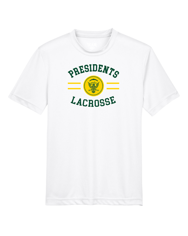 Franklin D Roosevelt HS Boys Lacrosse Curve - Youth Performance T-Shirt