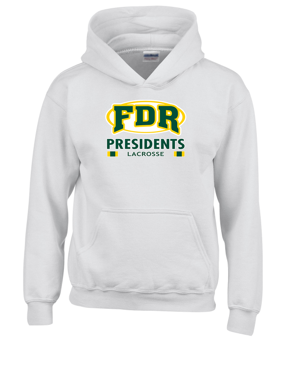 Franklin D Roosevelt HS Boys Lacrosse Stacked - Cotton Hoodie