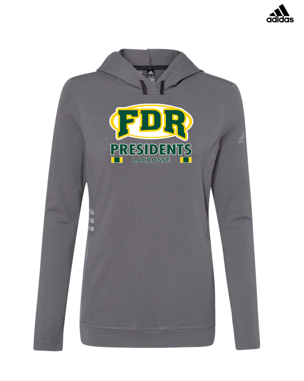 Franklin D Roosevelt HS Boys Lacrosse Stacked - Adidas Women's Lightweight Hooded Sweatshirt