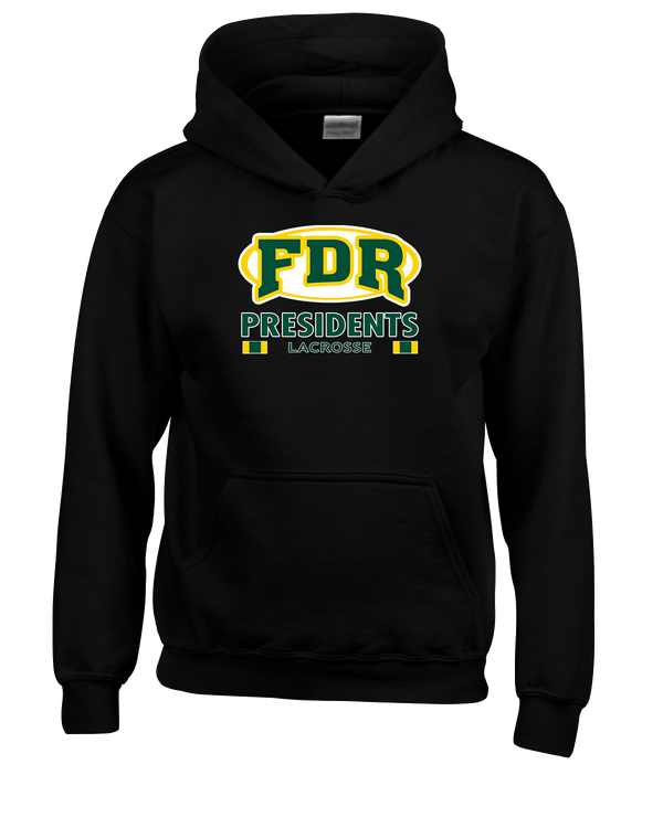 Franklin D Roosevelt HS Boys Lacrosse Stacked - Youth Hoodie