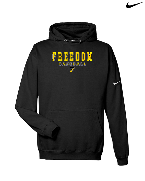 Freedom HS Baseball Block - Nike Club Fleece Hoodie