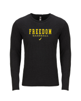 Freedom HS Baseball Block - Tri-Blend Long Sleeve
