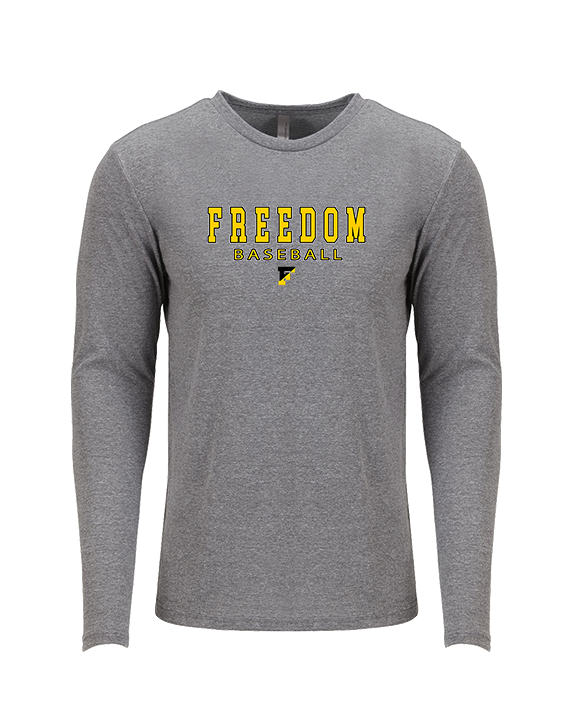 Freedom HS Baseball Block - Tri-Blend Long Sleeve