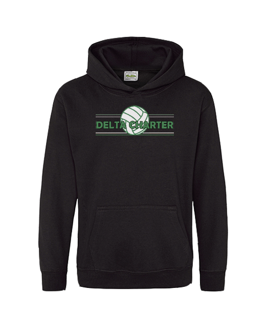 Delta Charter Volleyball Full - Cotton Hoodie