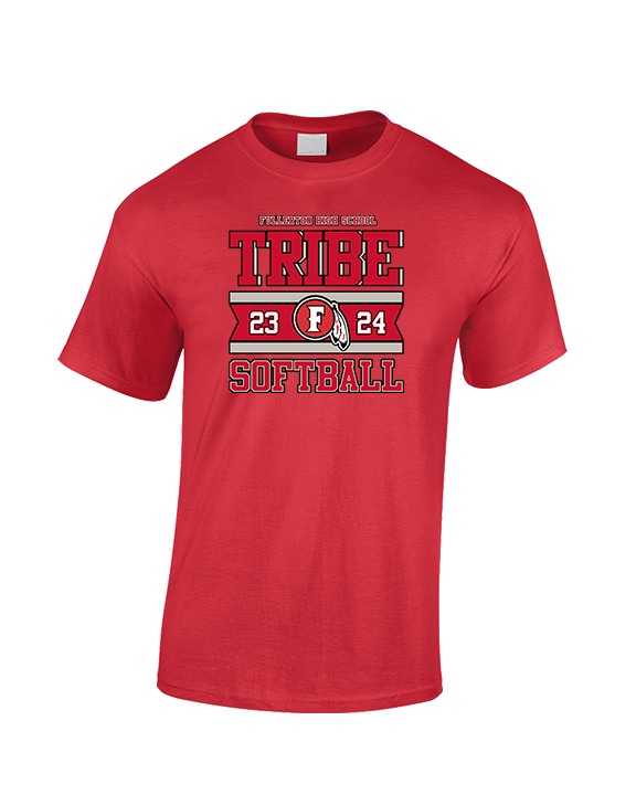 Fullerton HS Softball Stamp - Cotton T-Shirt
