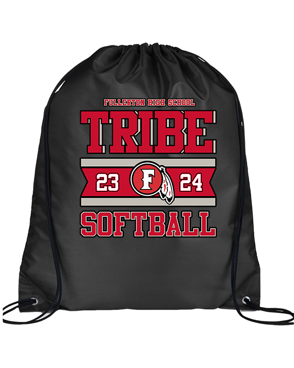 Fullerton HS Softball Stamp - Drawstring Bag