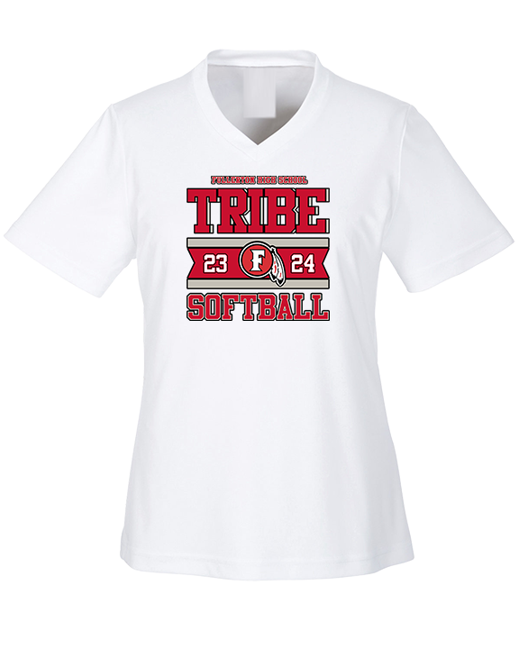 Fullerton HS Softball Stamp - Womens Performance Shirt